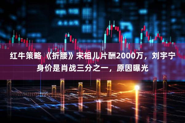 红牛策略 《折腰》宋祖儿片酬2000万，刘宇宁身价是肖战三分之一，原因曝光
